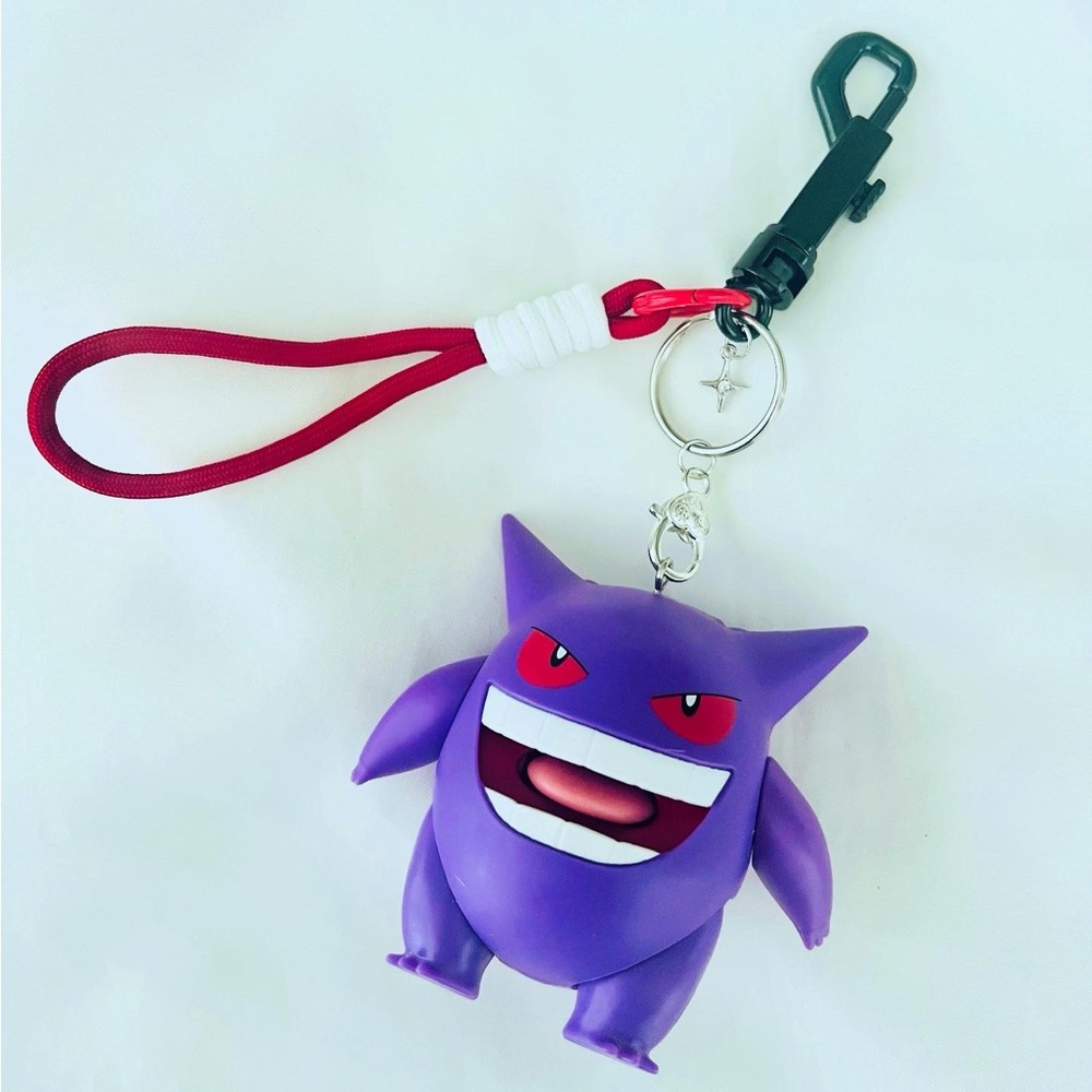 Gengar Pokemon Bag Charm Keychain | Anime Nostalgic Handmade 90s Toys